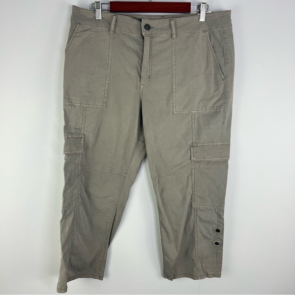 cosmic blue love Pants - Cosmic Blue Love Cargo Crop Pant Size 33 Plus